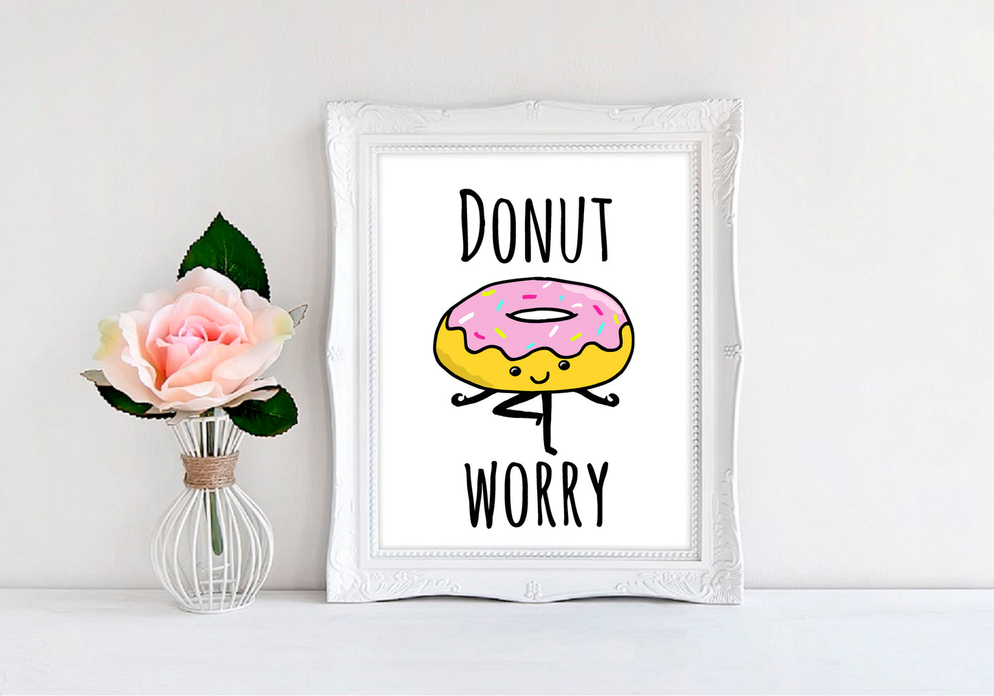 Donut Worry - 8"x10" Wall Print - MoonlightMakers