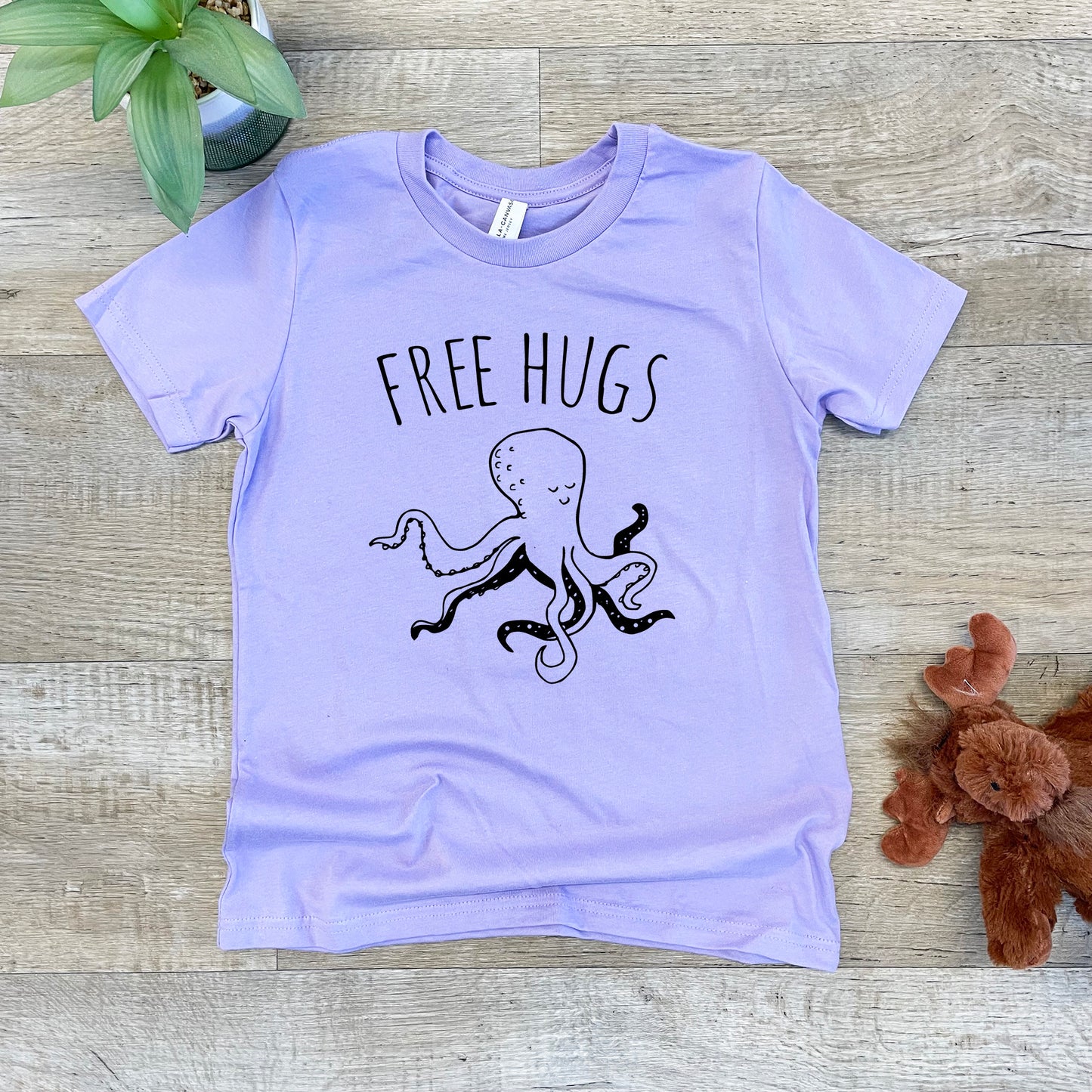 Free Hugs (Kids) - Kid's Tee - Columbia Blue or Lavender