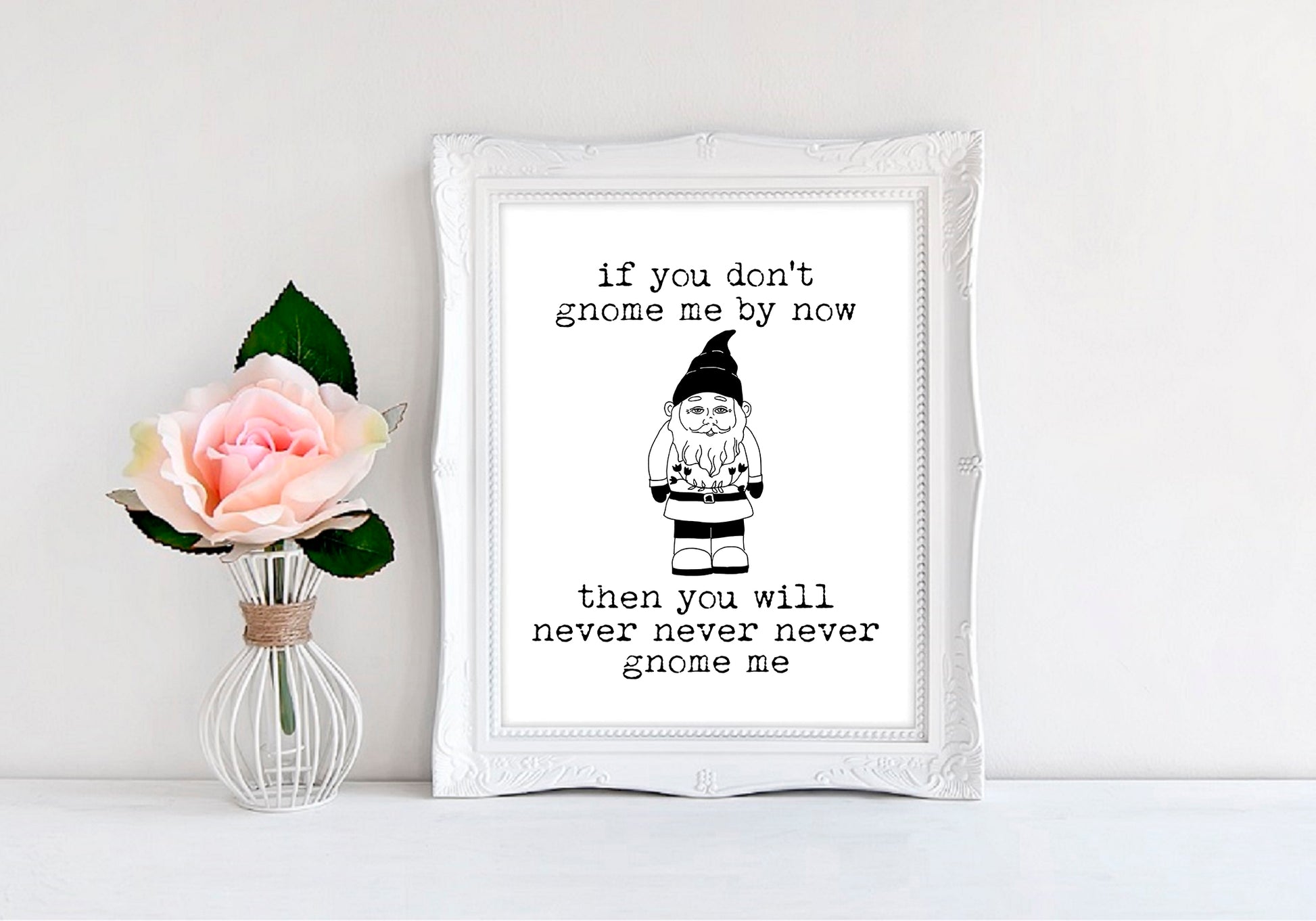 If You Don't Gnome Me By Now - 8"x10" Wall Print - MoonlightMakers