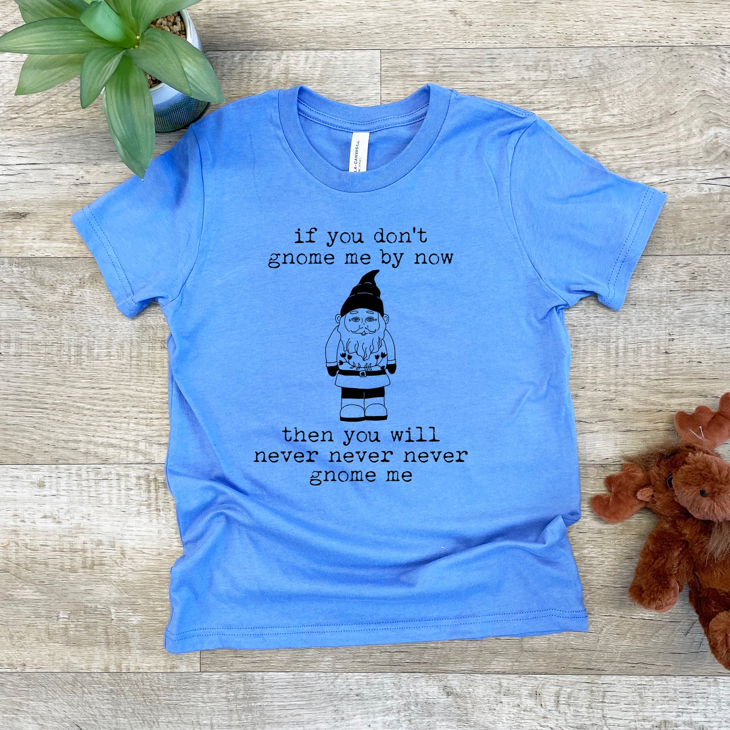 If You Don't Gnome Me By Now - Kid's Tee - Columbia Blue or Lavender