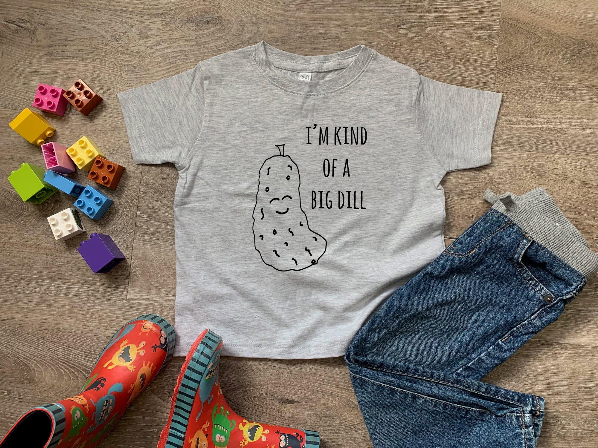 I'm Kind Of A Big Dill (Pickle) - Toddler Tee
