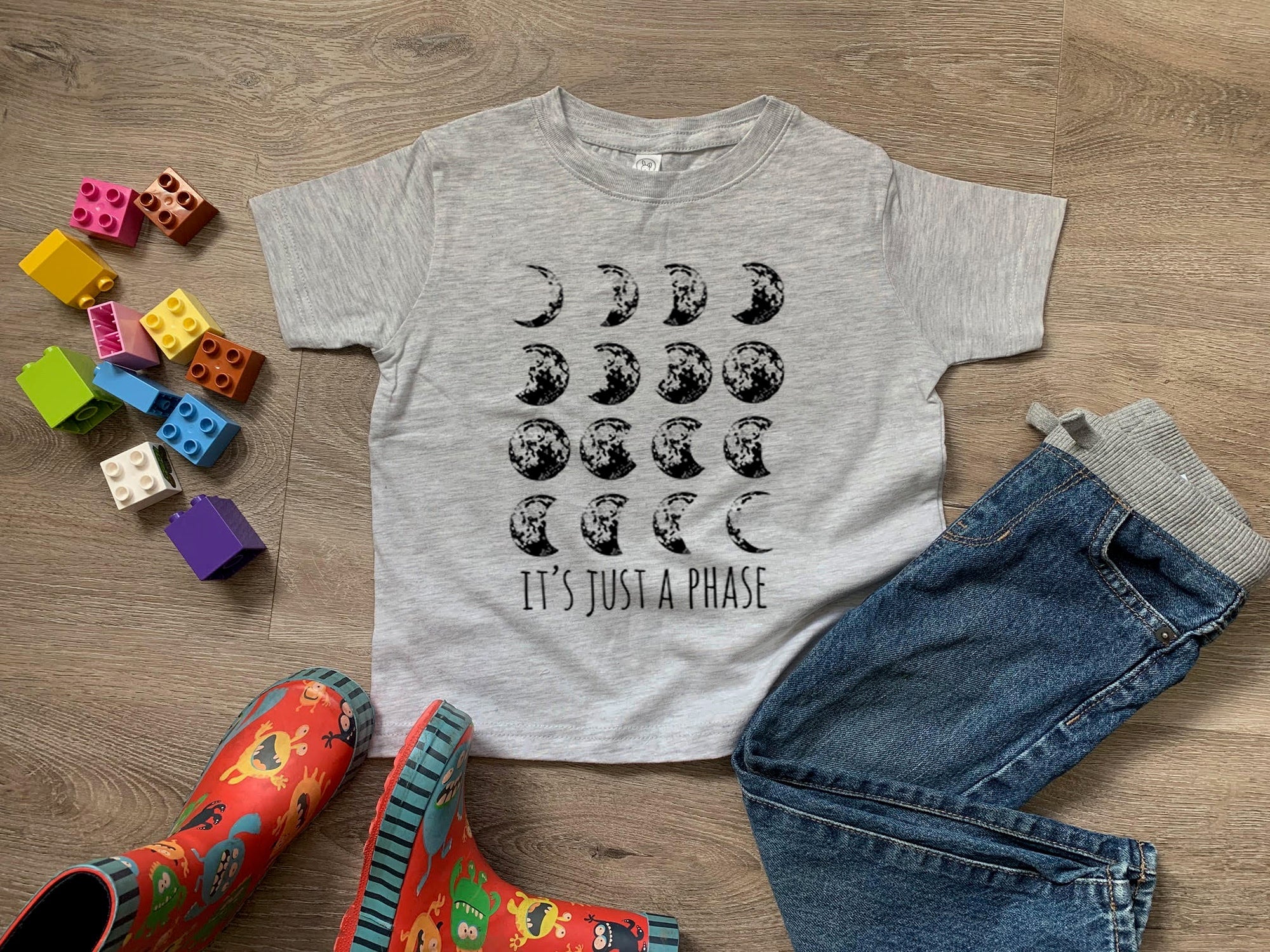 It's Just A Phase - Moon - Toddler Tee