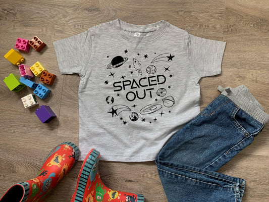 Spaced Out - Toddler Tee - Heather Gray