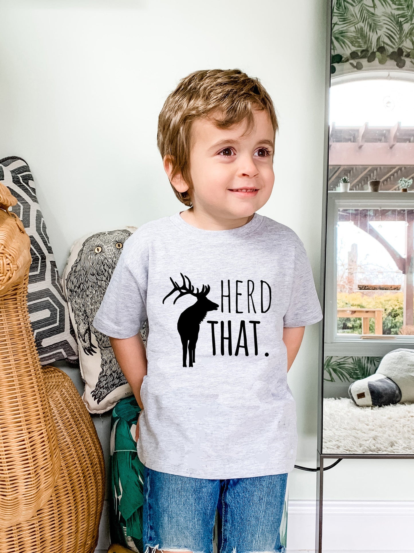 Herd That - Toddler Tee - Heather Gray