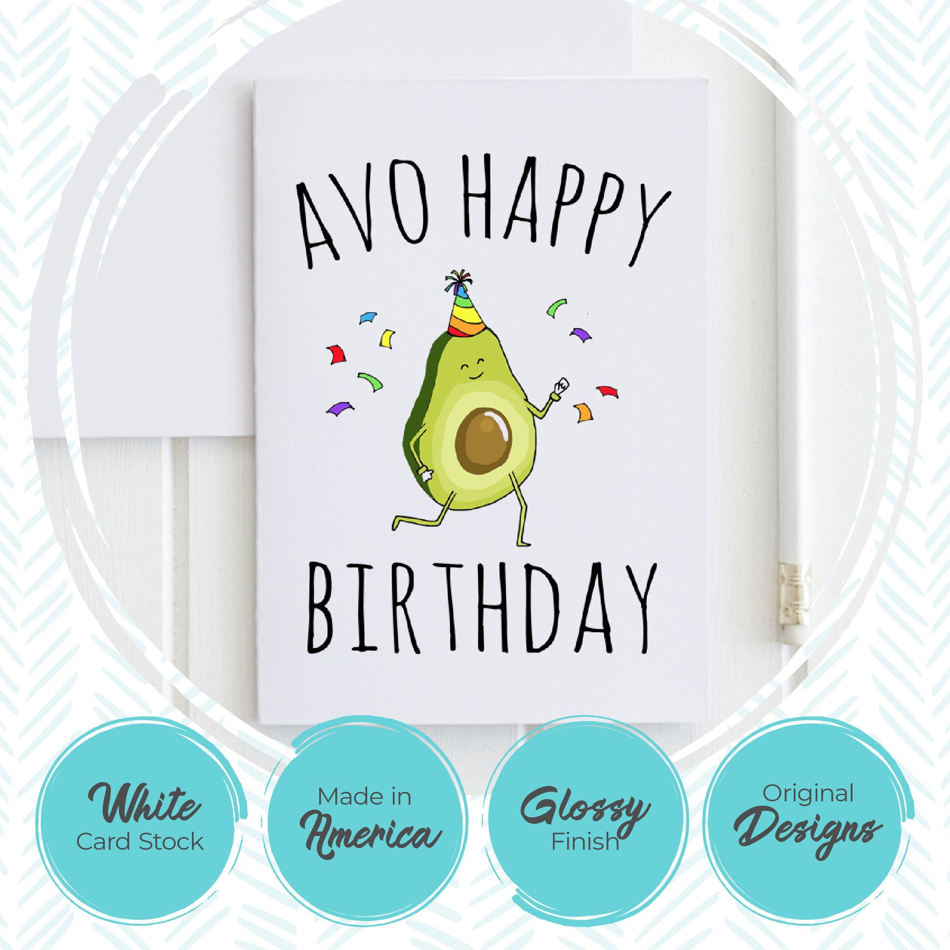 Avo Happy Birthday - Greeting Card - MoonlightMakers