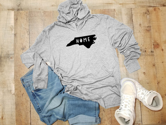 Home (North Carolina) - Unisex T-Shirt Hoodie - Heather Gray