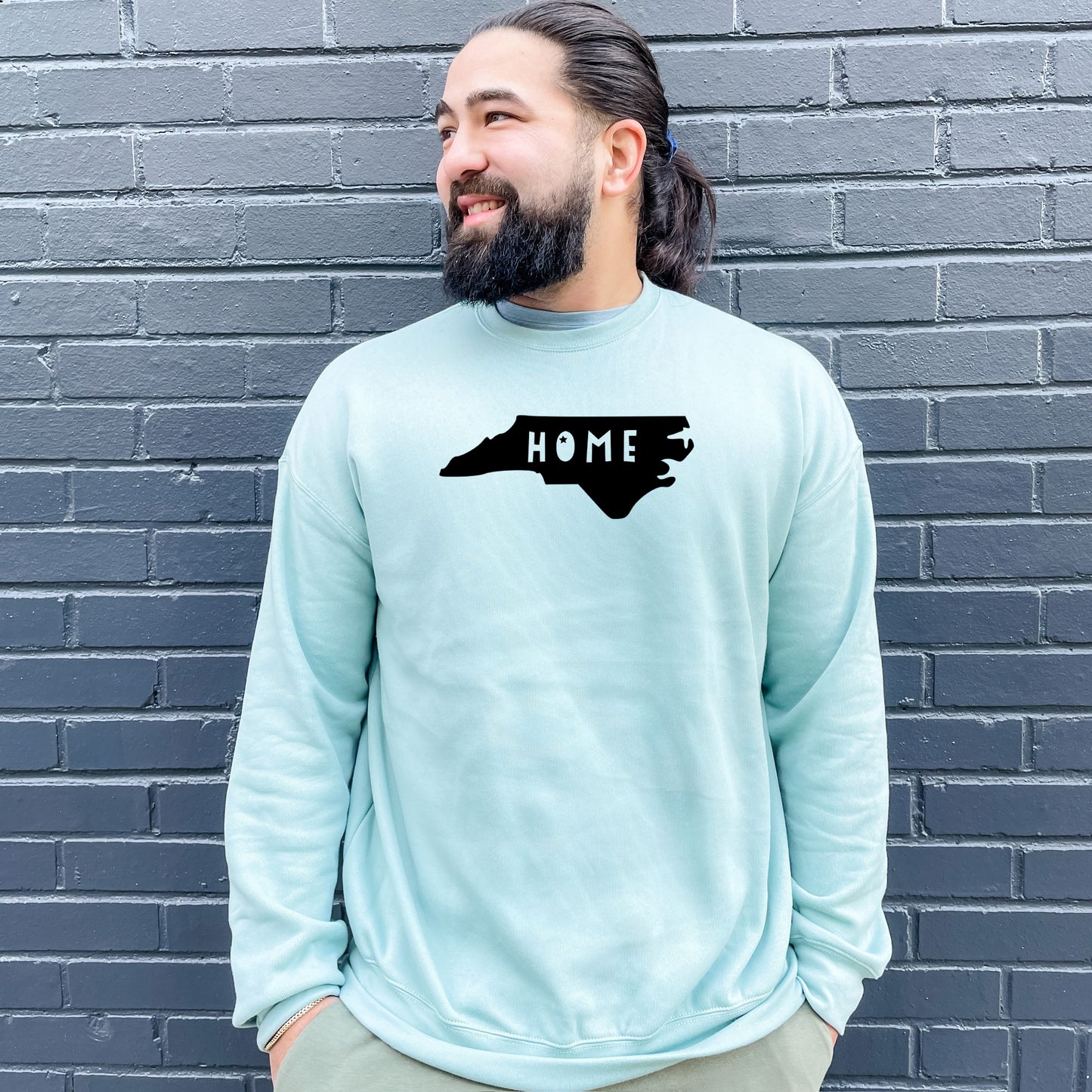 Home (North Carolina) - Unisex Sweatshirt - Heather Gray or Dusty Blue