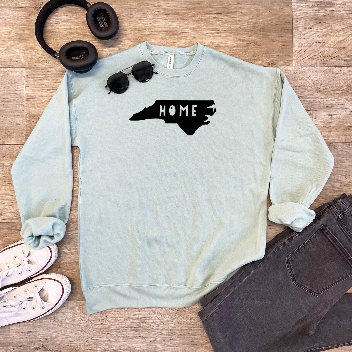 Home (North Carolina) - Unisex Sweatshirt - Heather Gray or Dusty Blue