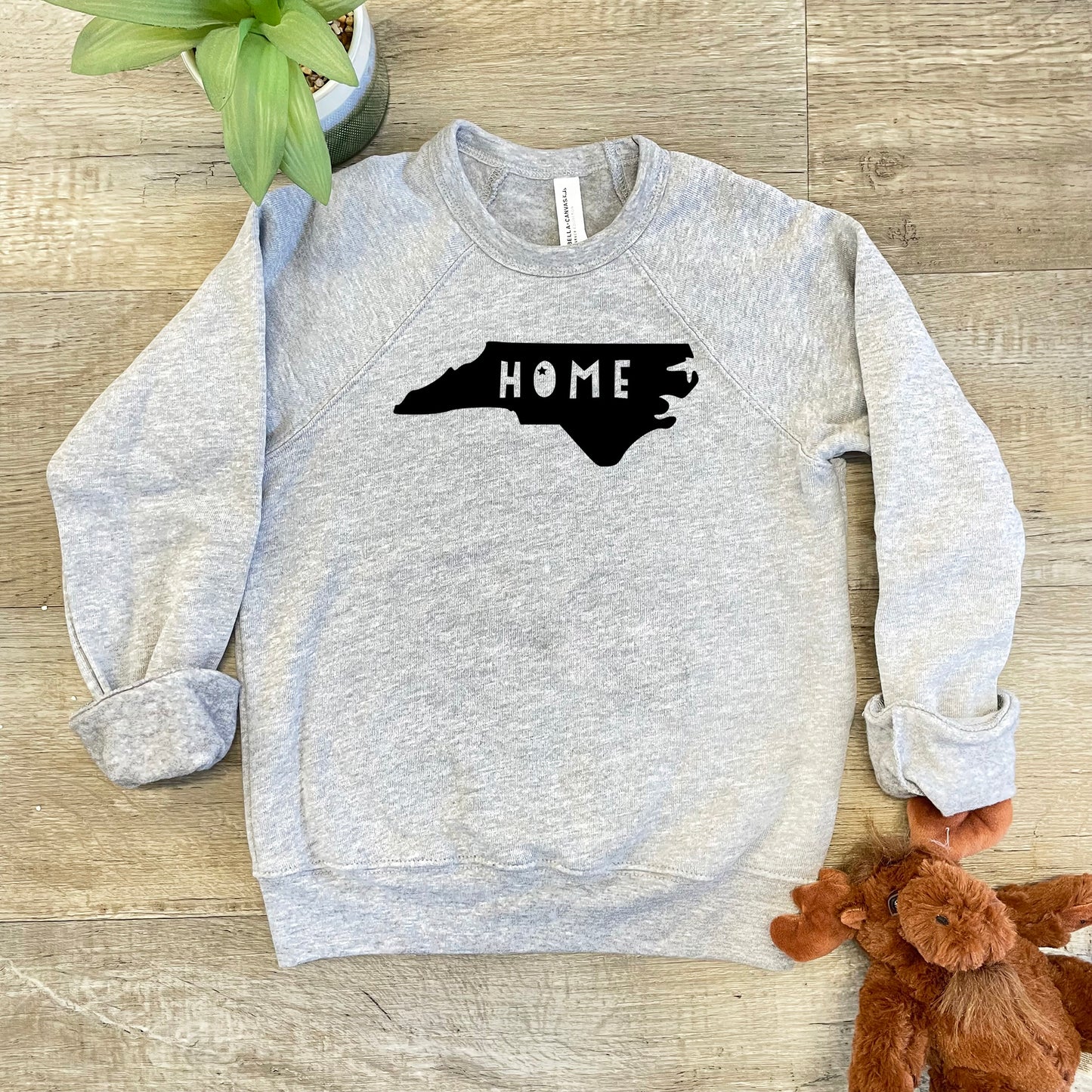 Home (North Carolina) - Kid's Sweatshirt - Heather Gray or Mauve