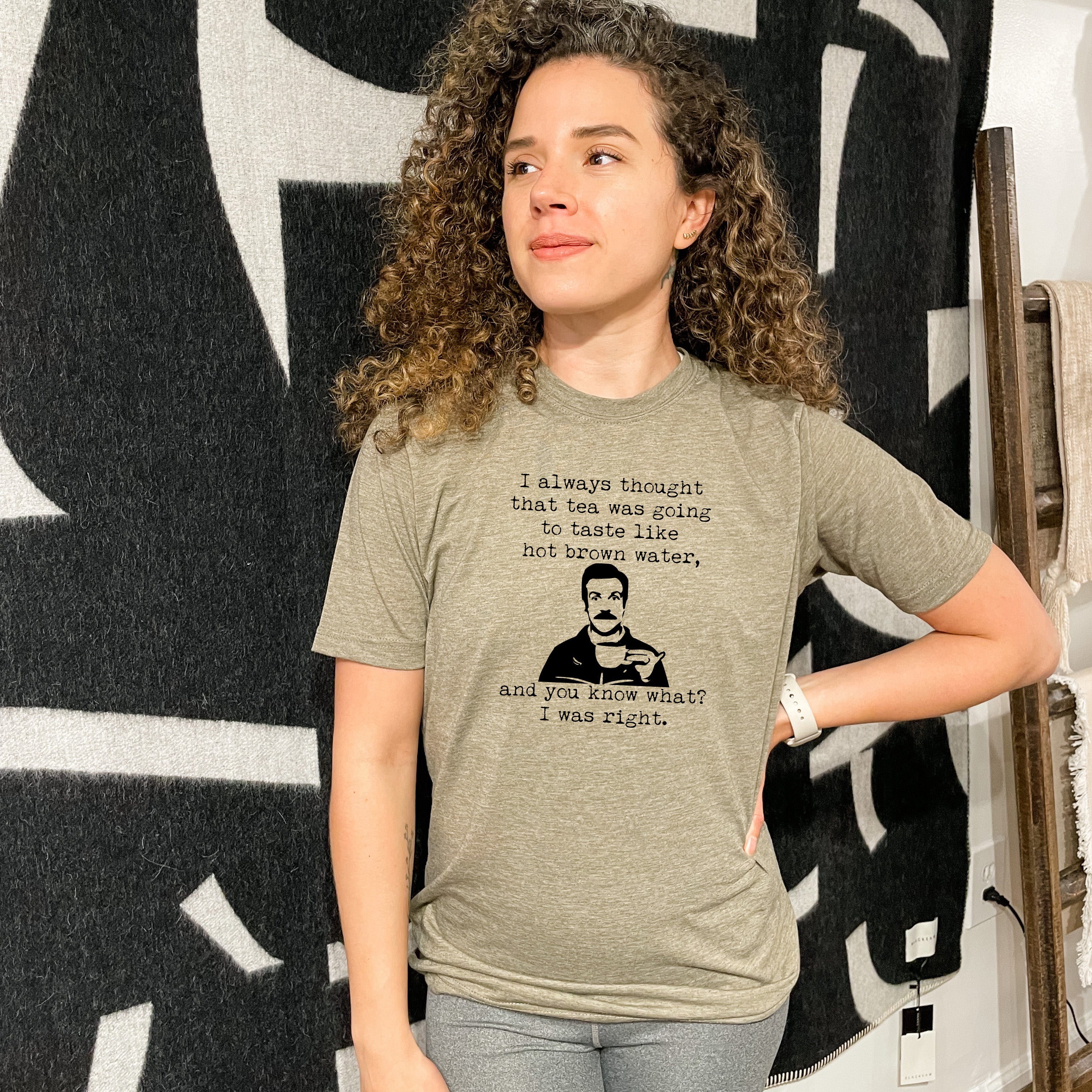 Tea Is Just Hot Brown Water (Ted Lasso) - Men's / Unisex Tee