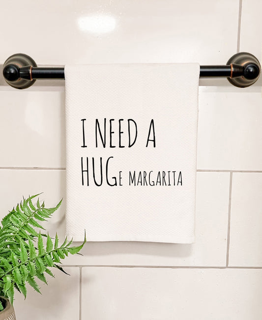 I Need a HUGe Margarita - Kitchen/Bathroom Hand Towel (Waffle Weave) - MoonlightMakers