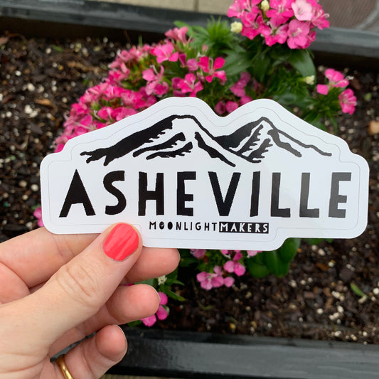 Asheville - Die Cut Sticker - MoonlightMakers
