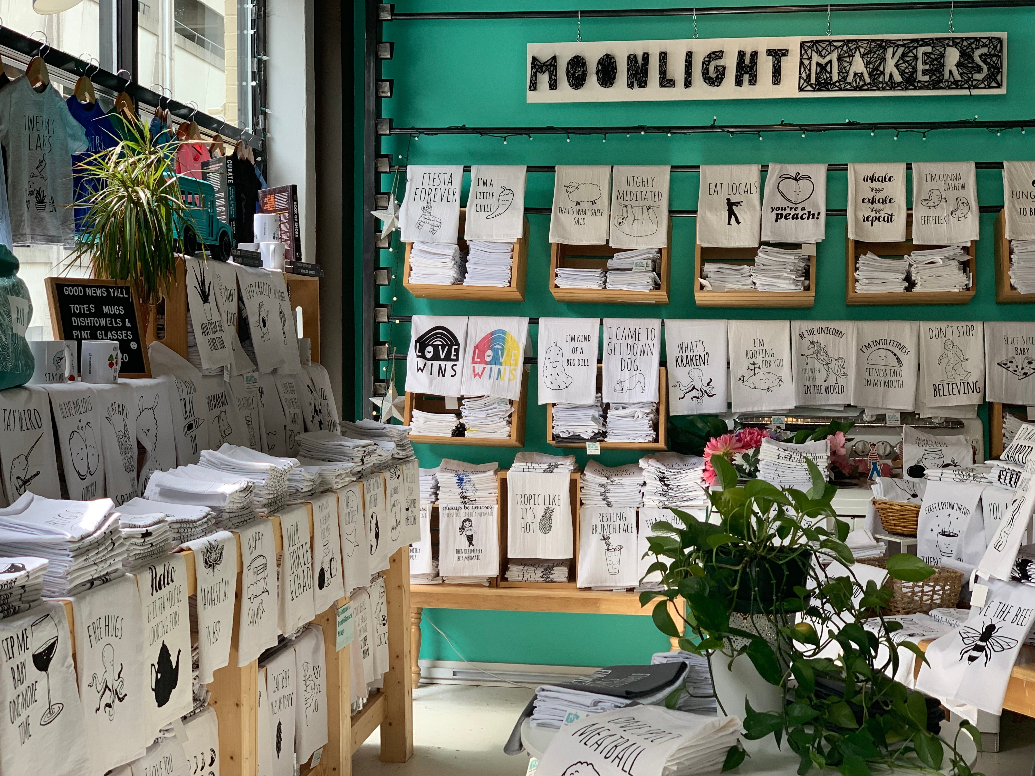 SECONDS SALE! 20 Dish Towels for $50! White and Gray - MoonlightMakers