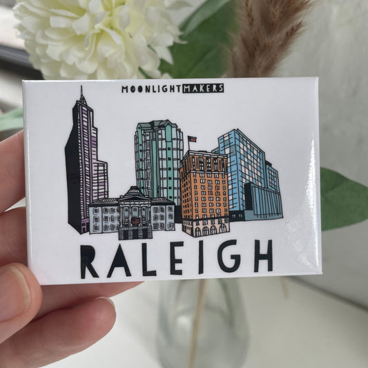 Raleigh, North Carolina - Magnet - MoonlightMakers