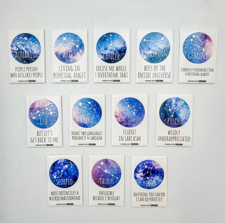 All Zodiac Magnets - MoonlightMakers