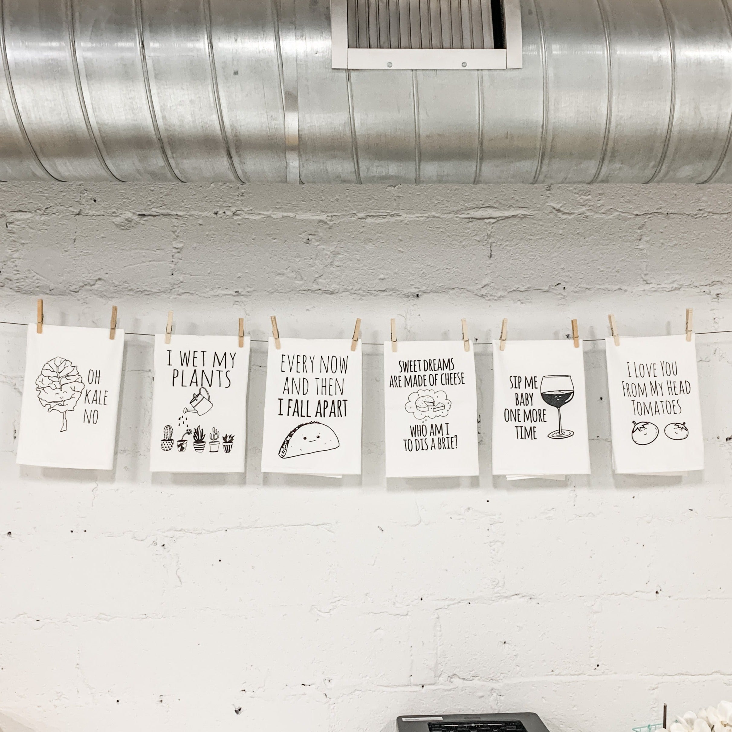 SECONDS SALE! 20 Dish Towels for $50! White and Gray - MoonlightMakers