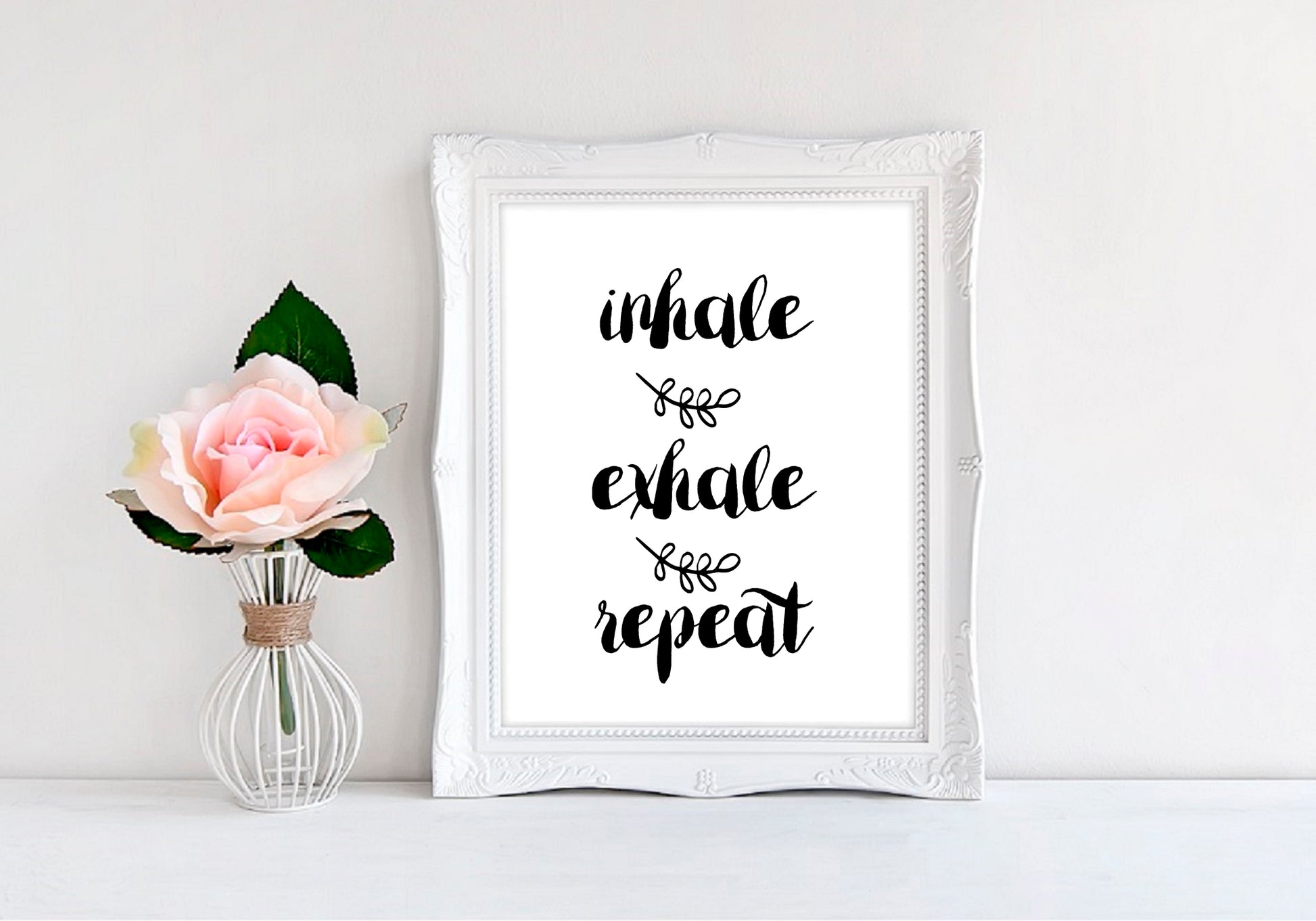 Inhale Exhale Repeat - 8"x10" Wall Print - MoonlightMakers