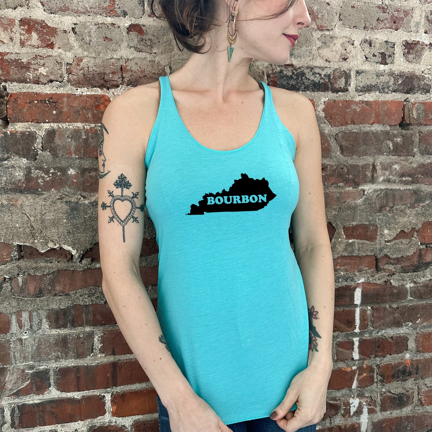 Kentucky Bourbon - Women's Tank - Heather Gray, Tahiti, or Envy