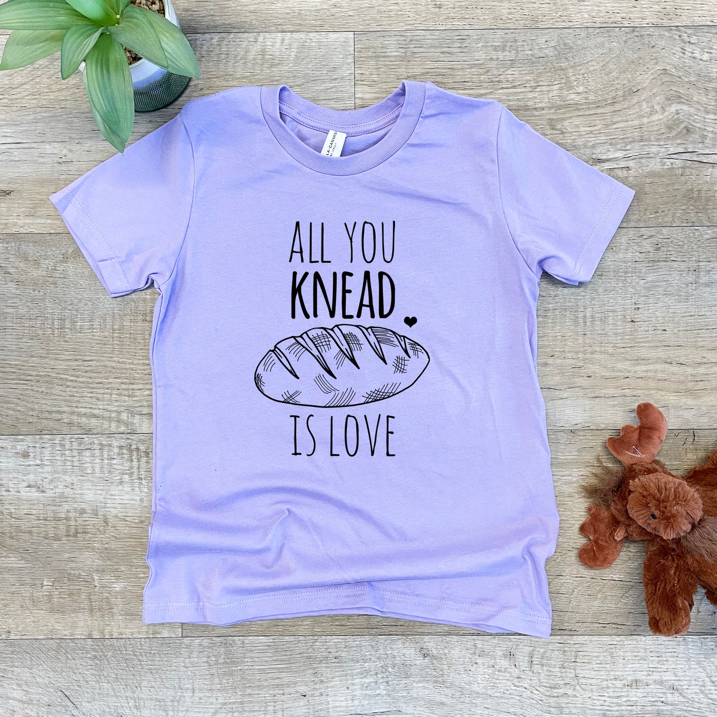 All You Knead Is Love - Kid's Tee - Columbia Blue or Lavender