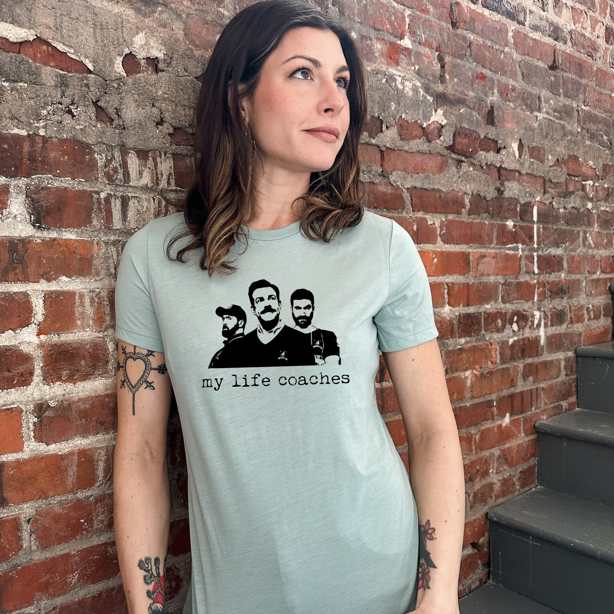 My Life Coaches (Ted Lasso) - Women's Crew Tee