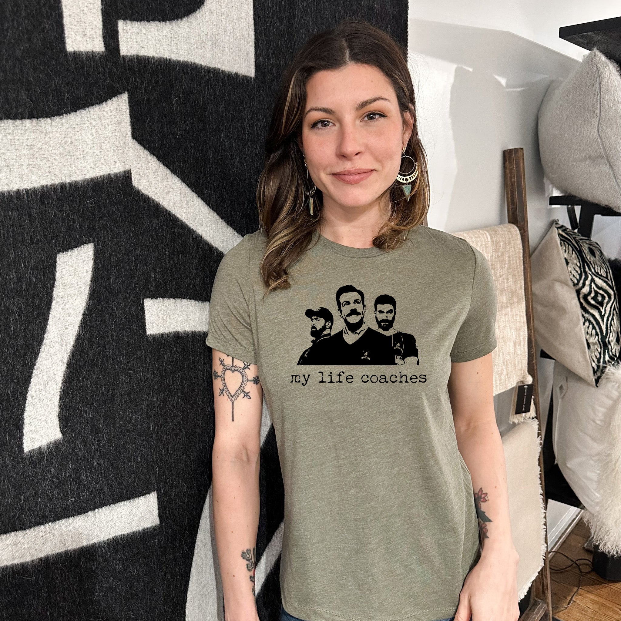 My Life Coaches (Ted Lasso) - Women's Crew Tee