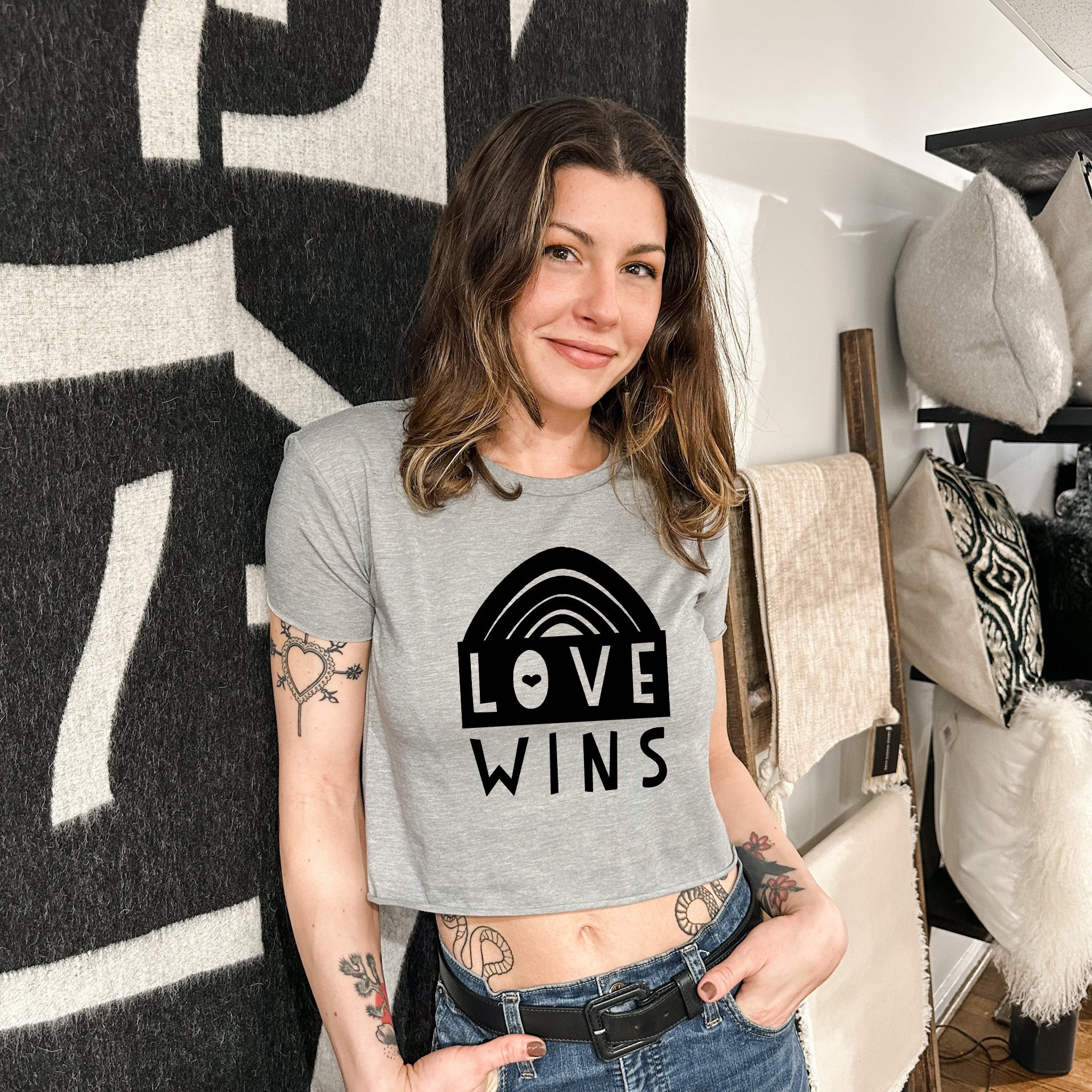 Love Wins - Women's Crop Tee