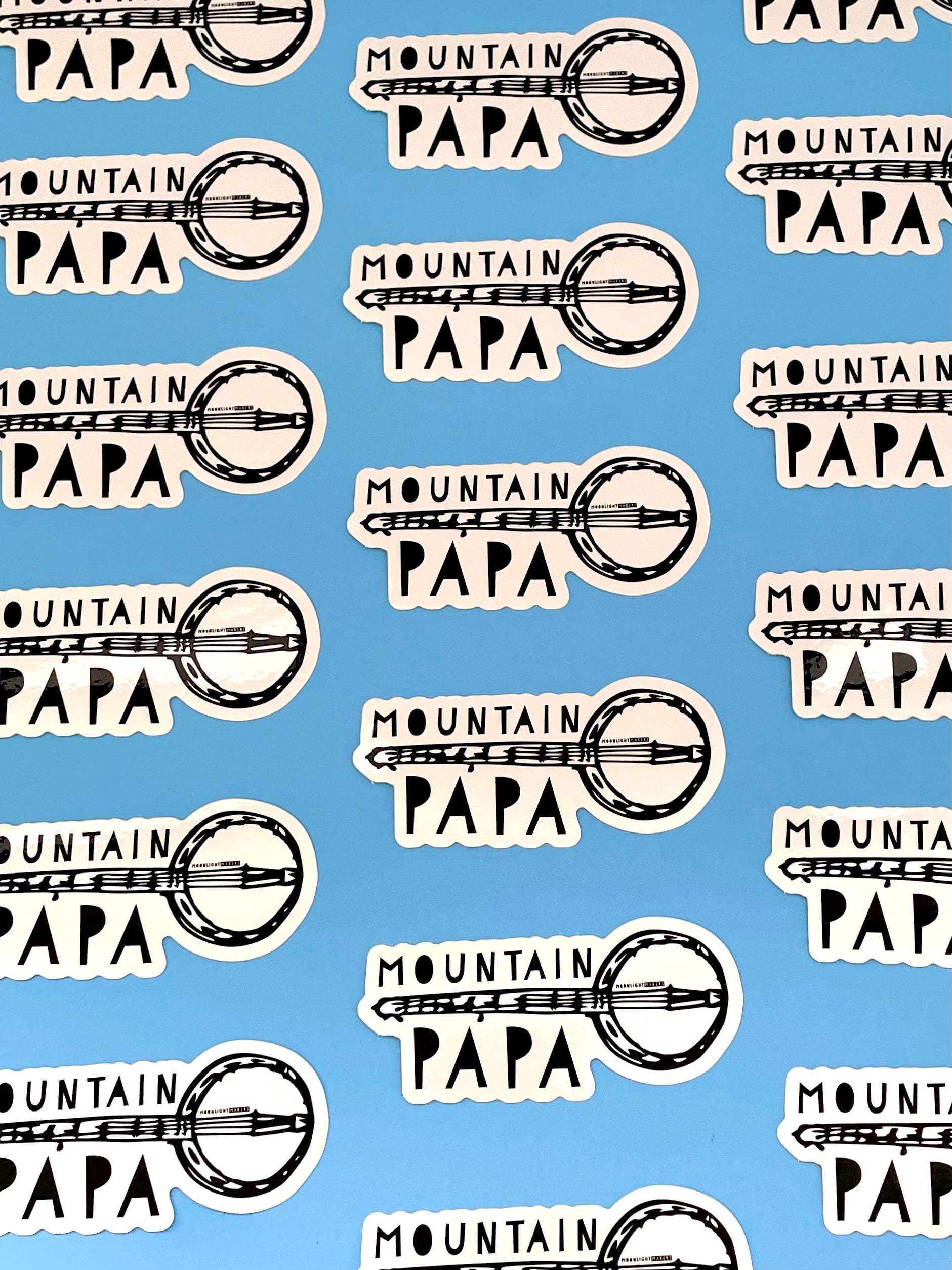Mountain Papa - Die Cut Sticker - MoonlightMakers