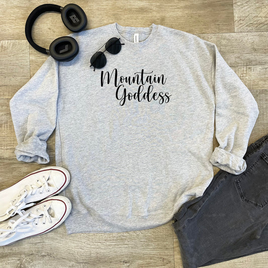 Mountain Goddess - Unisex Sweatshirt - Heather Gray or Dusty Blue