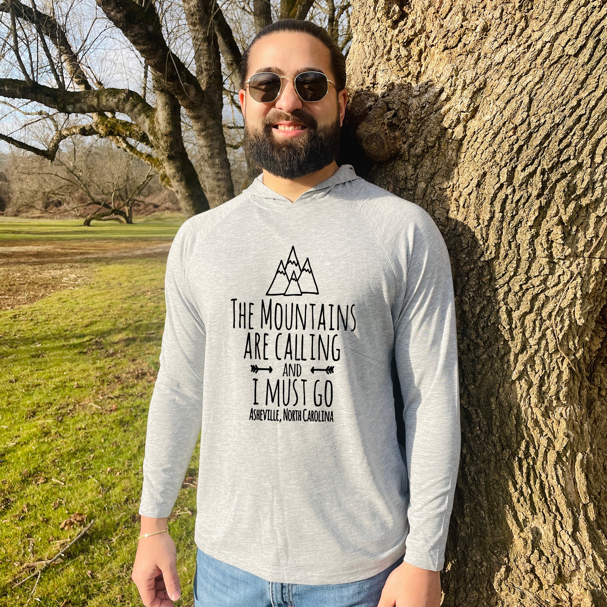 The Mountains Are Calling And I Must Go, Asheville North Carolina - Unisex T-Shirt Hoodie
