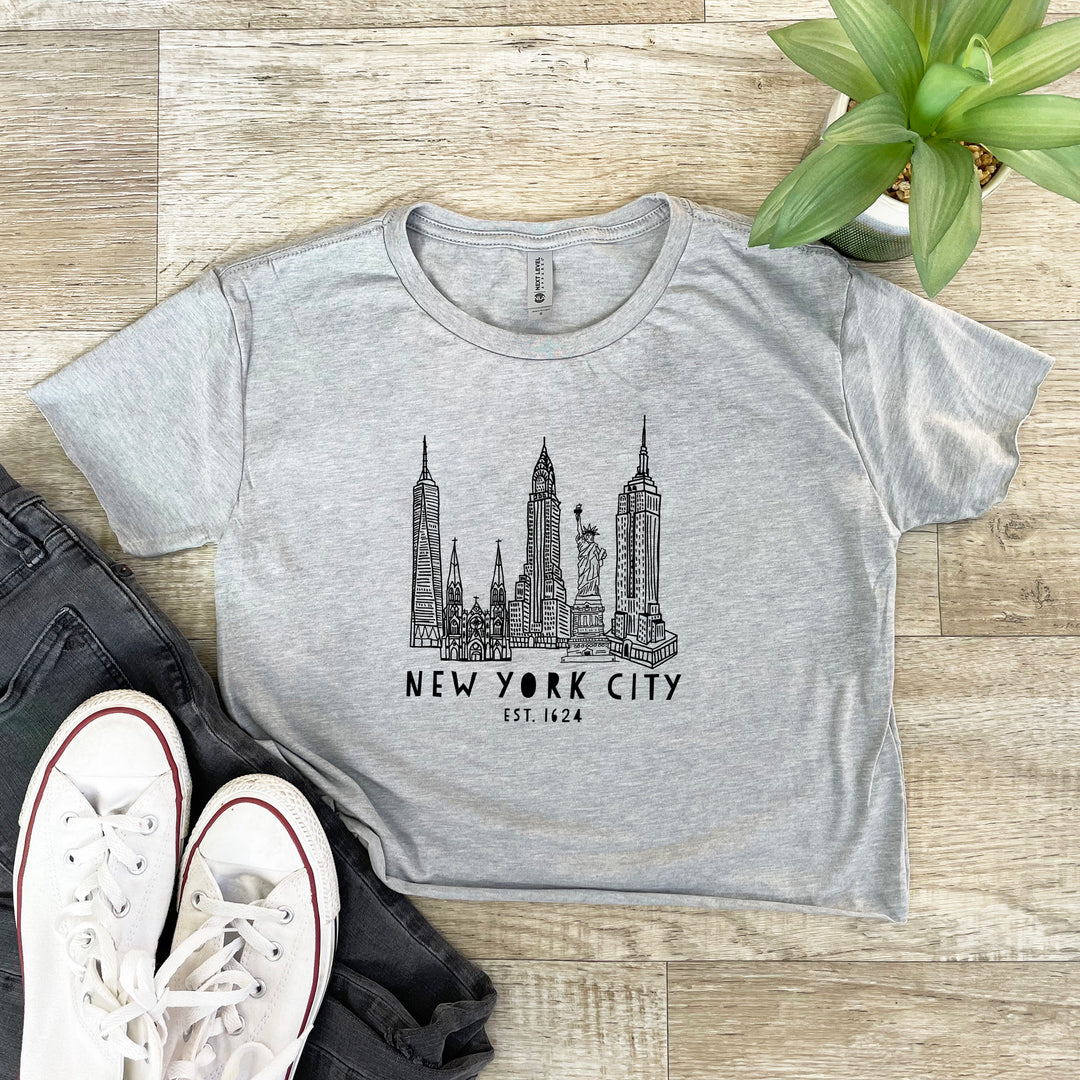 New York City Skyline (NYC) - Women's Crop Tee