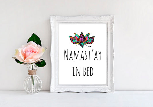 Namastay In Bed - 8"x10" Wall Print - MoonlightMakers