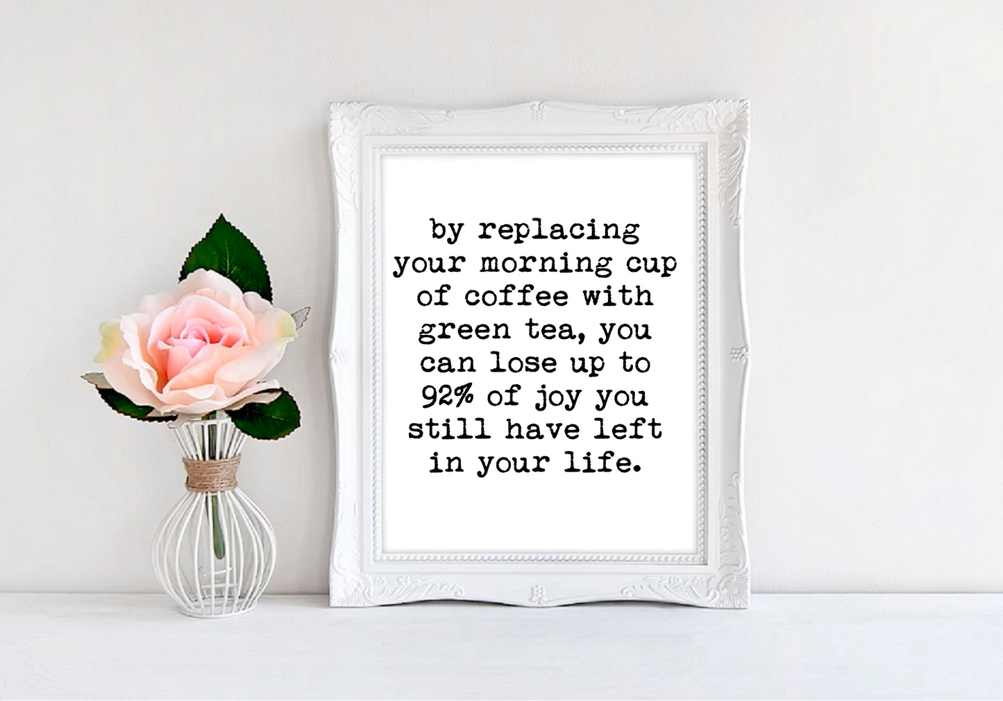 Replacing Coffee With Green Tea - 8"x10" Wall Print - MoonlightMakers