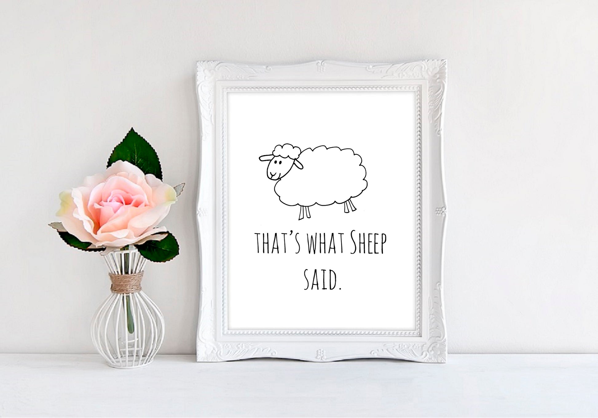 That's What Sheep Said - 8"x10" Wall Print - MoonlightMakers
