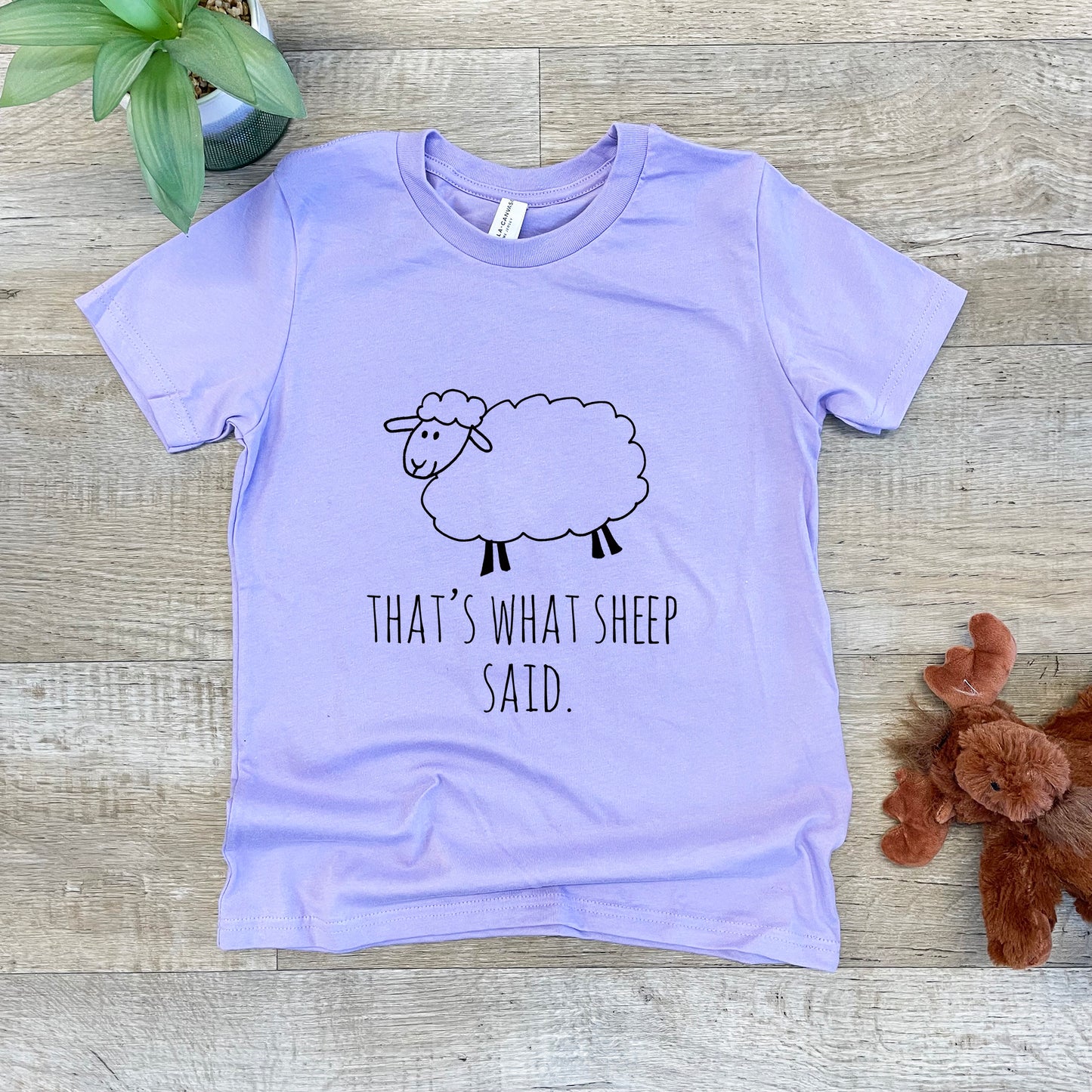 That's What Sheep Said - Kid's Tee - Columbia Blue or Lavender