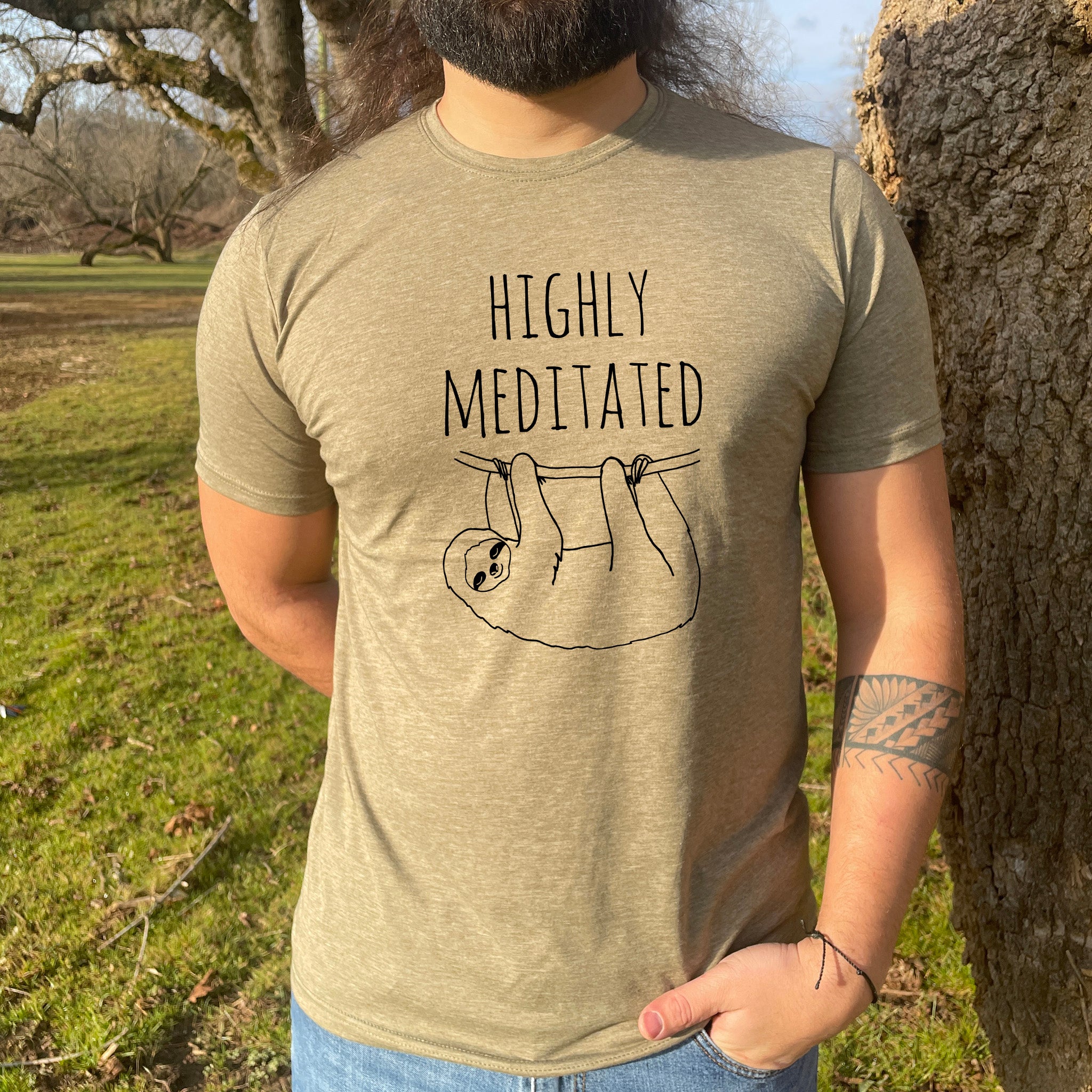 Highly Meditated (Sloth) - Men's / Unisex Tee