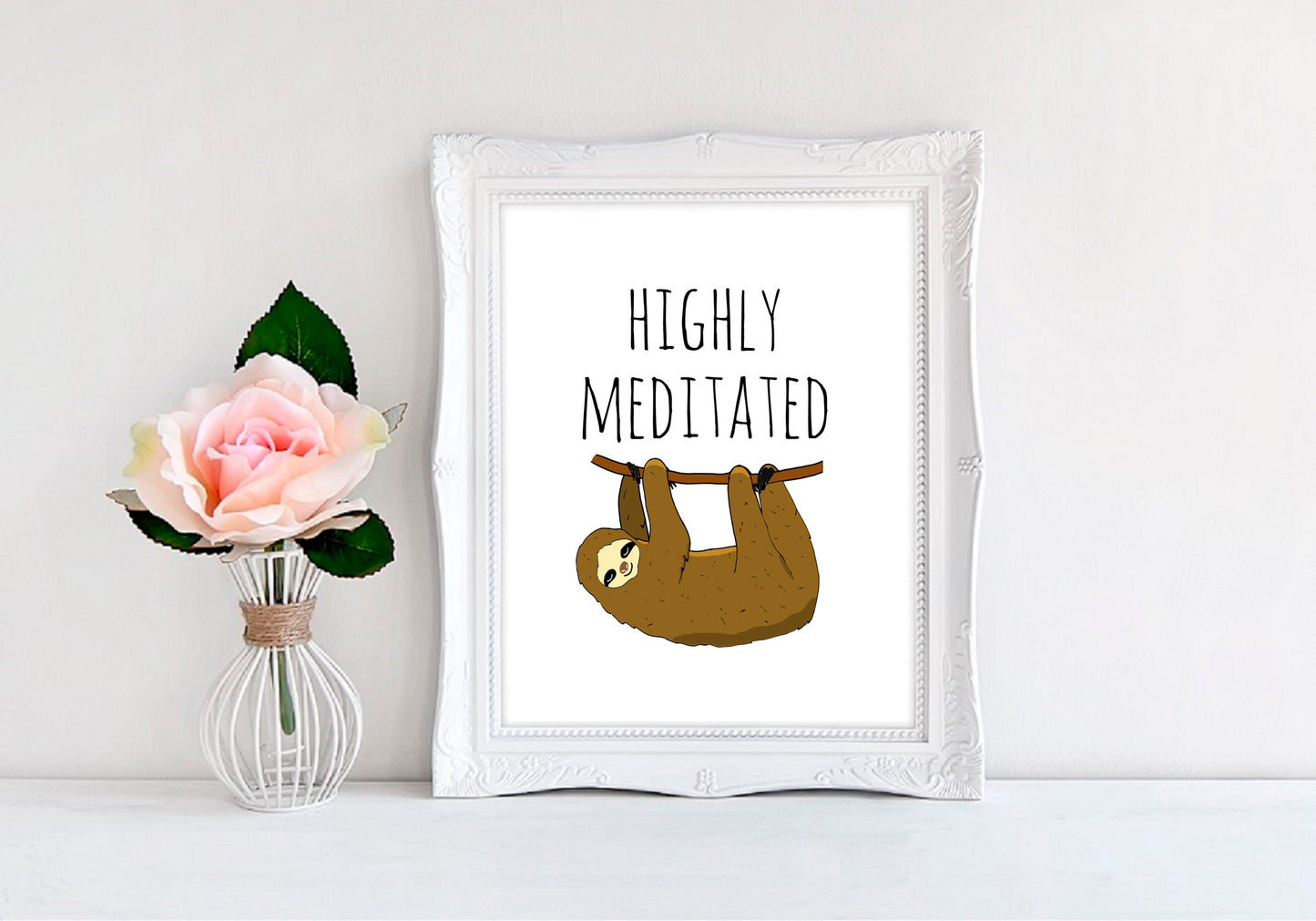 Highly Meditated - 8"x10" Wall Print - MoonlightMakers