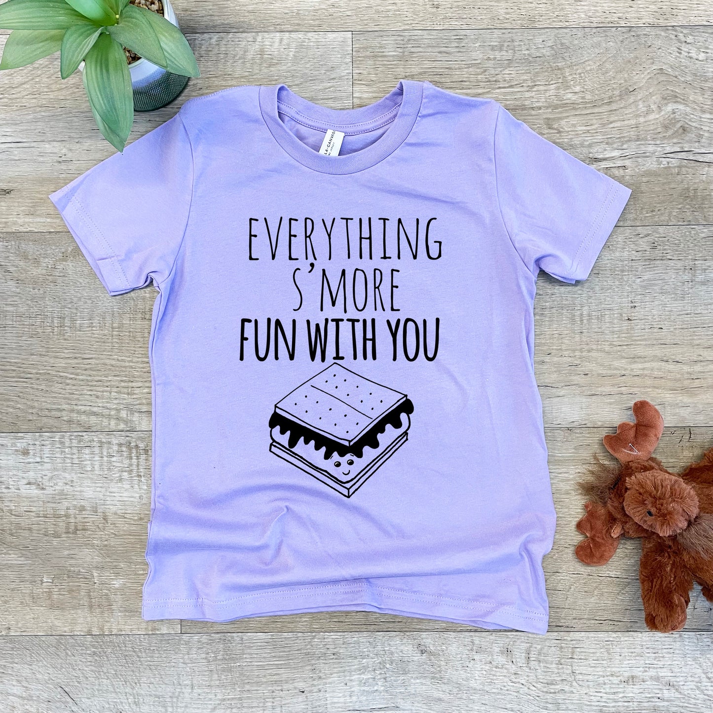 Everything S'more Fun With You - Kid's Tee - Columbia Blue or Lavender