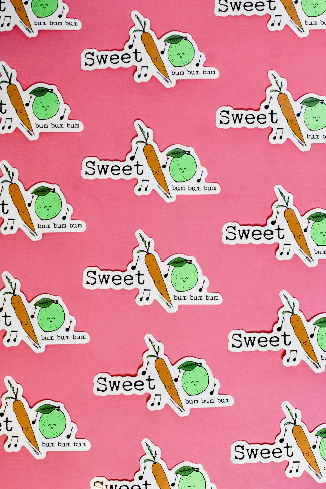 Sweet Carrot Lime (Bum Bum Bum) - Die Cut Sticker - MoonlightMakers