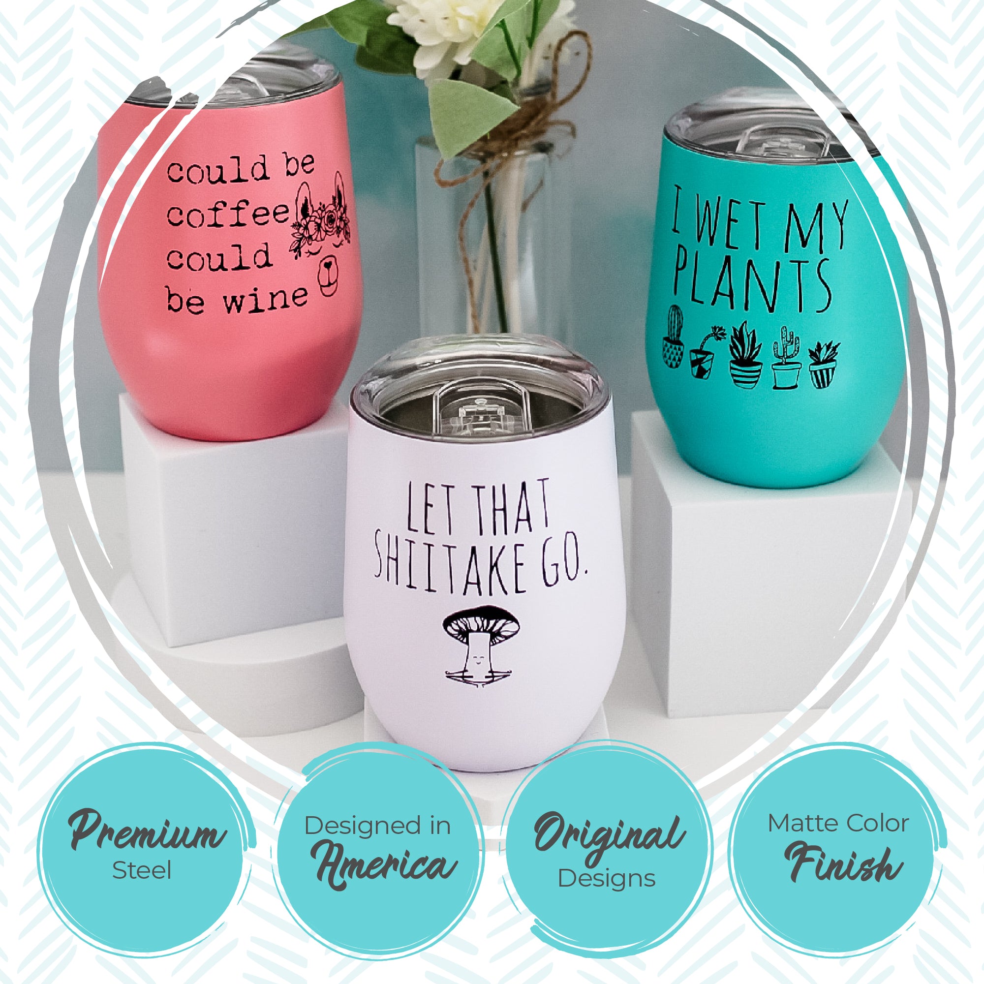 I Wet My Plants - Double Insulated Wine Tumbler - MoonlightMakers