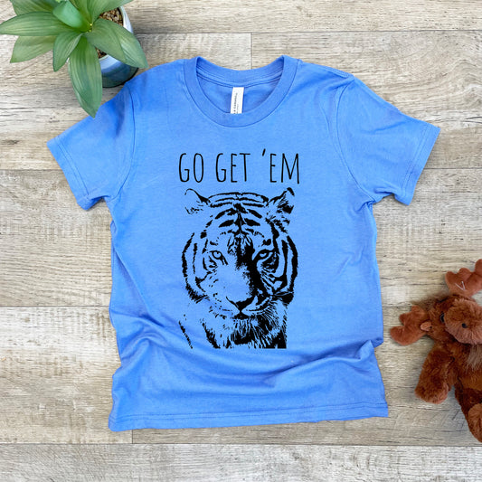 Go Get 'Em (Tiger) - Kid's Tee - Columbia Blue or Lavender