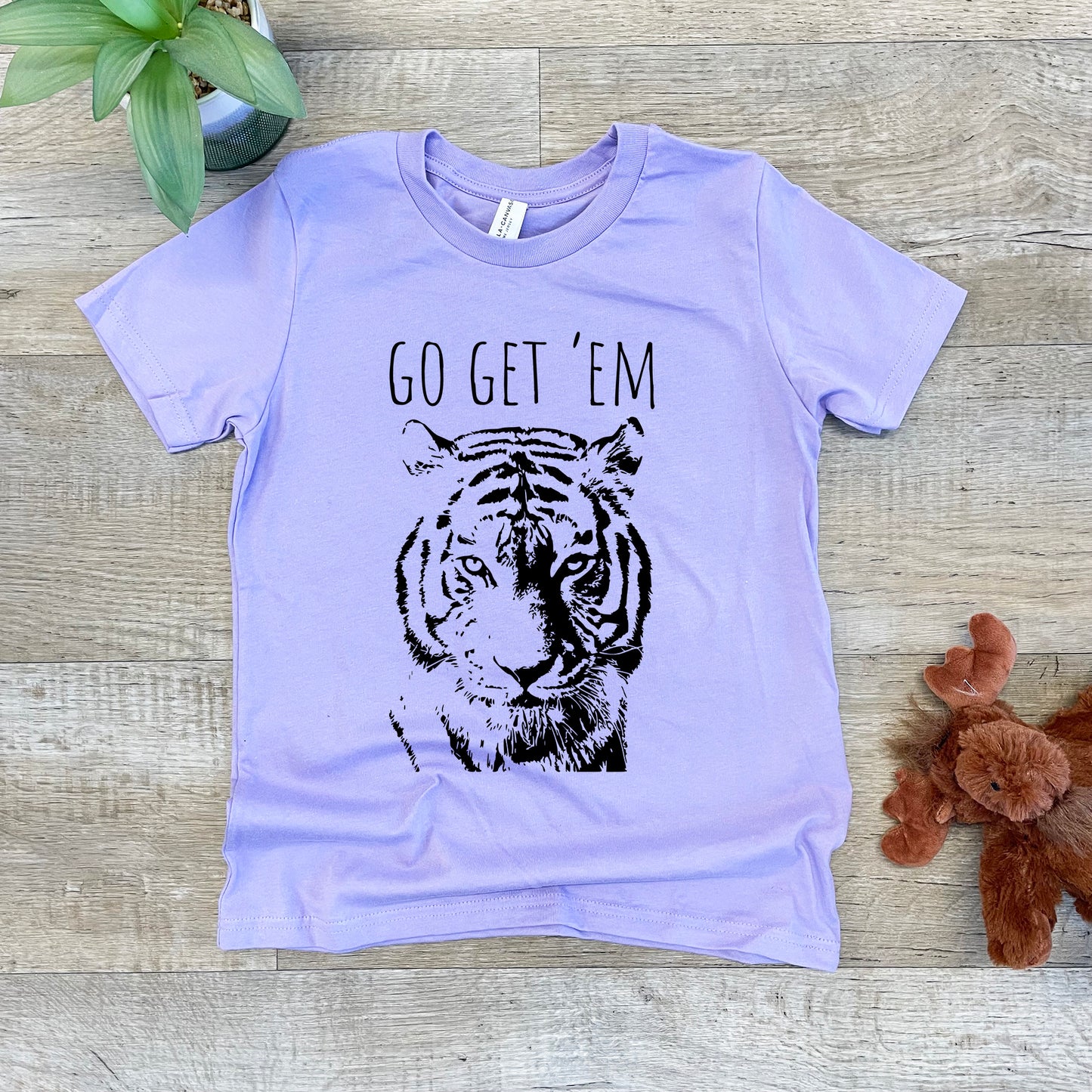 Go Get 'Em (Tiger) - Kid's Tee - Columbia Blue or Lavender