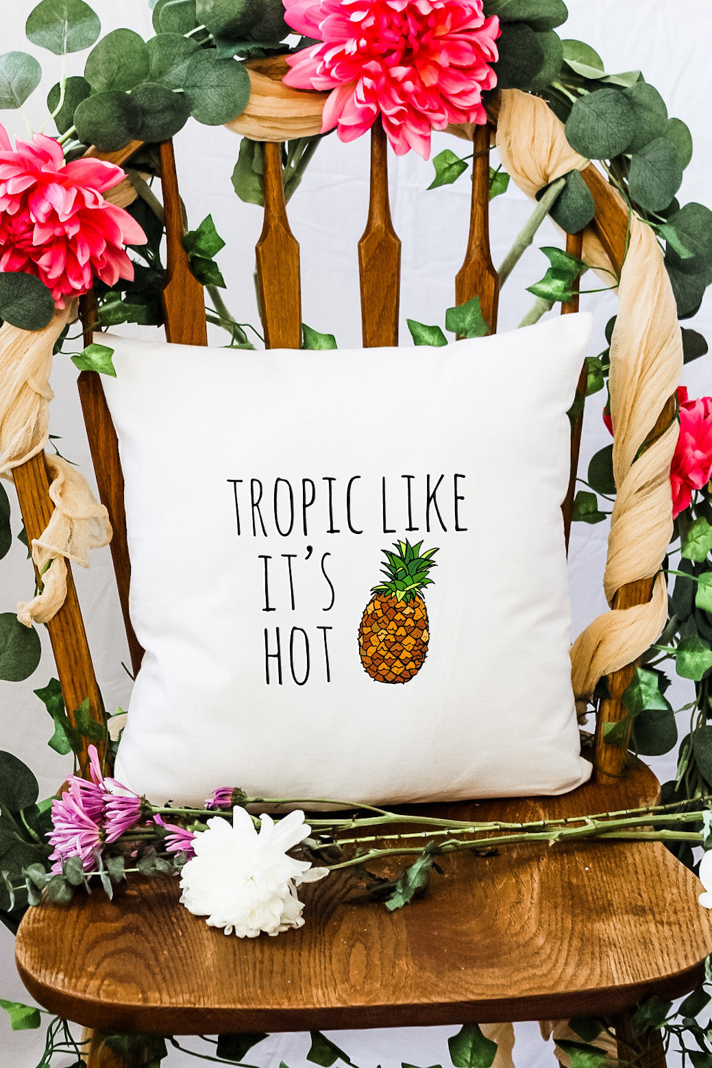 Tropic Like It's Hot - Decorative Throw Pillow - MoonlightMakers