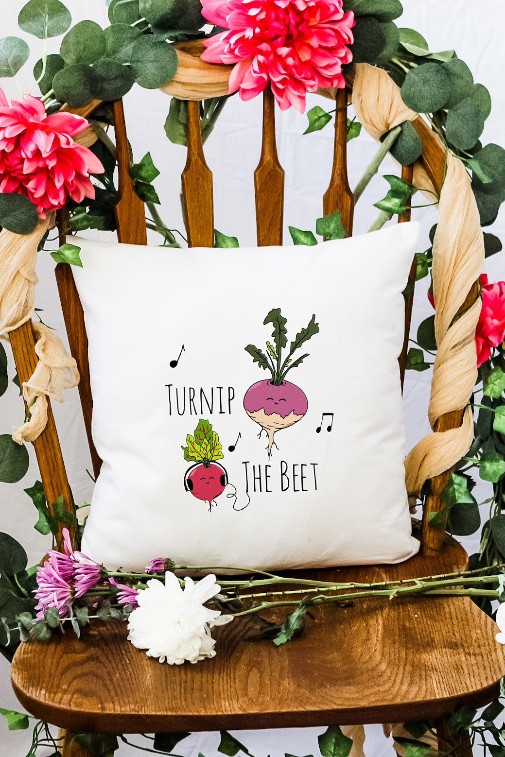 Turnip The Beet - Decorative Throw Pillow - MoonlightMakers