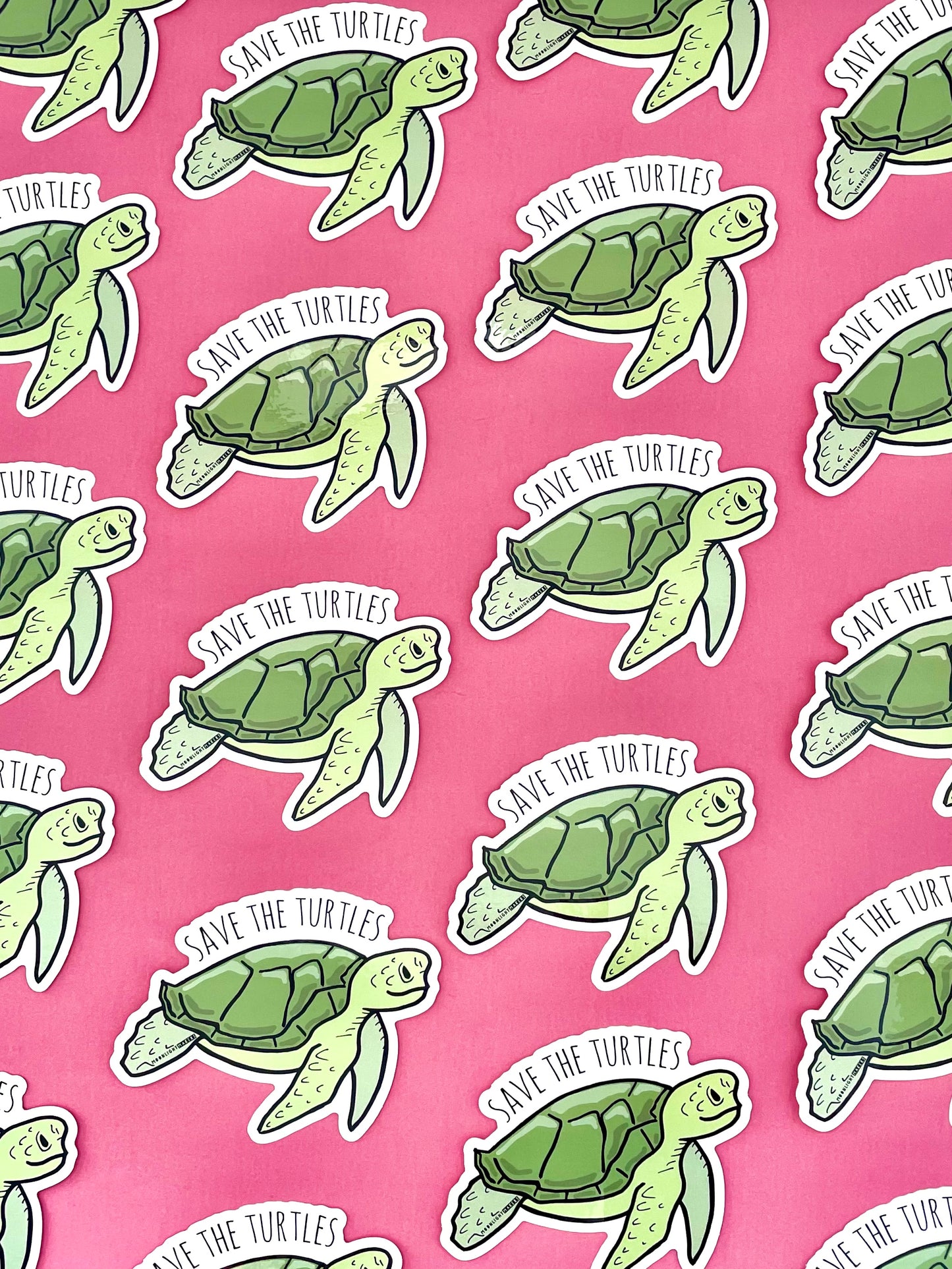 Save The Turtles - Die Cut Sticker - MoonlightMakers