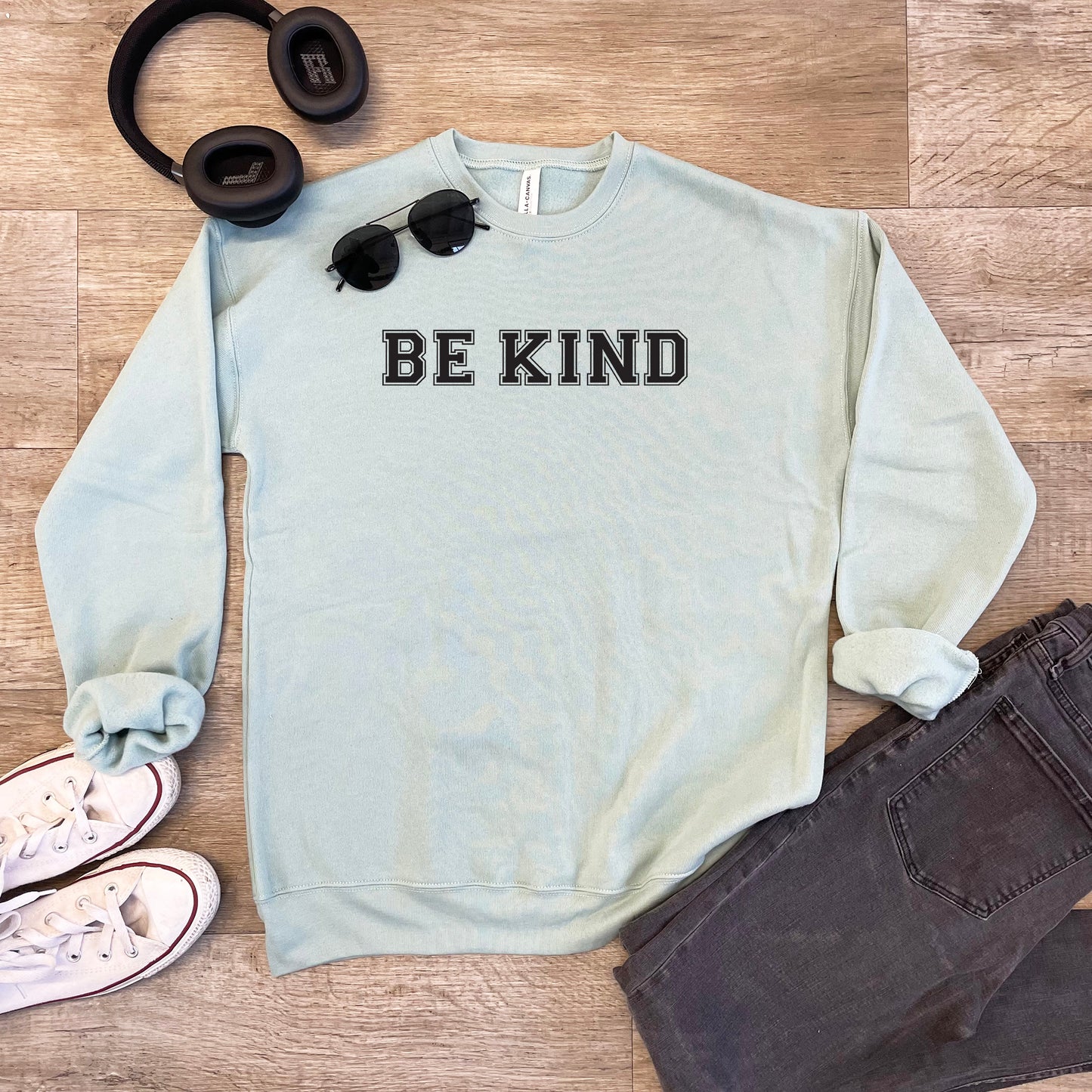 Be Kind - Feel Good Collection - Unisex Sweatshirt - Heather Gray or Dusty Blue