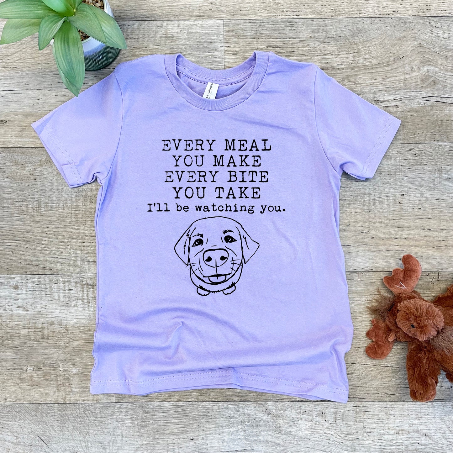 Every Meal You Make, Every Bite You Take, I'll Be Watching You - Kid's Tee - Blue or Lavender