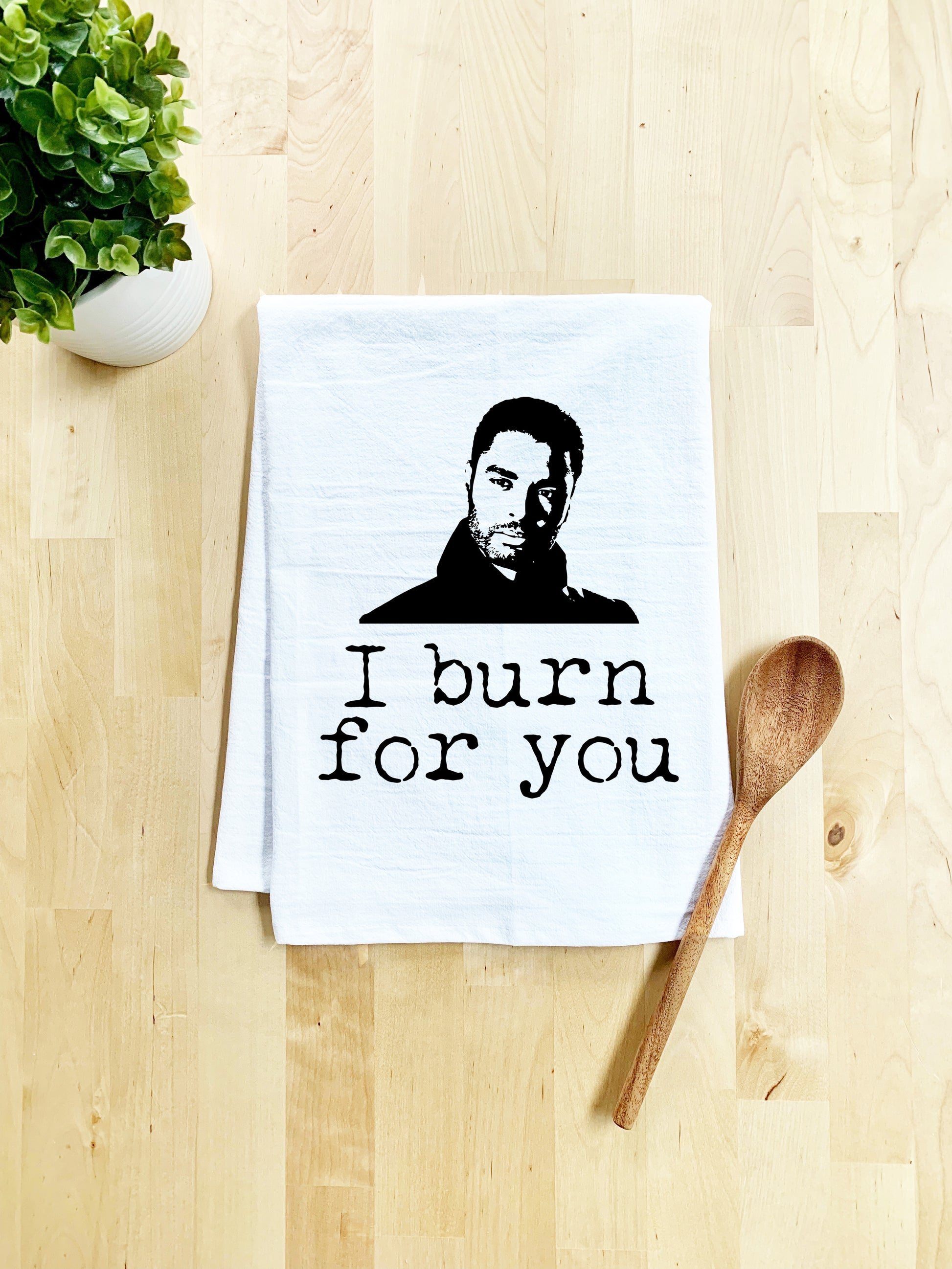 Bridgerton - I Burn For You - Dish Towel - White Or Gray - MoonlightMakers
