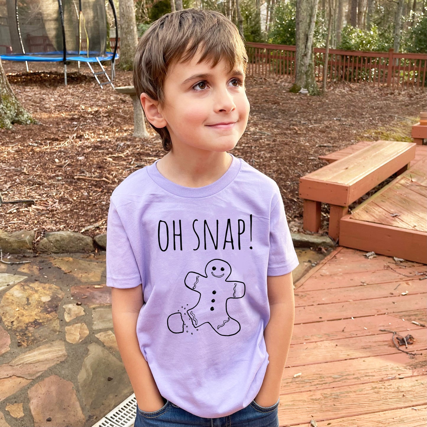 Oh Snap! - Kid's Tee - Columbia Blue or Lavender