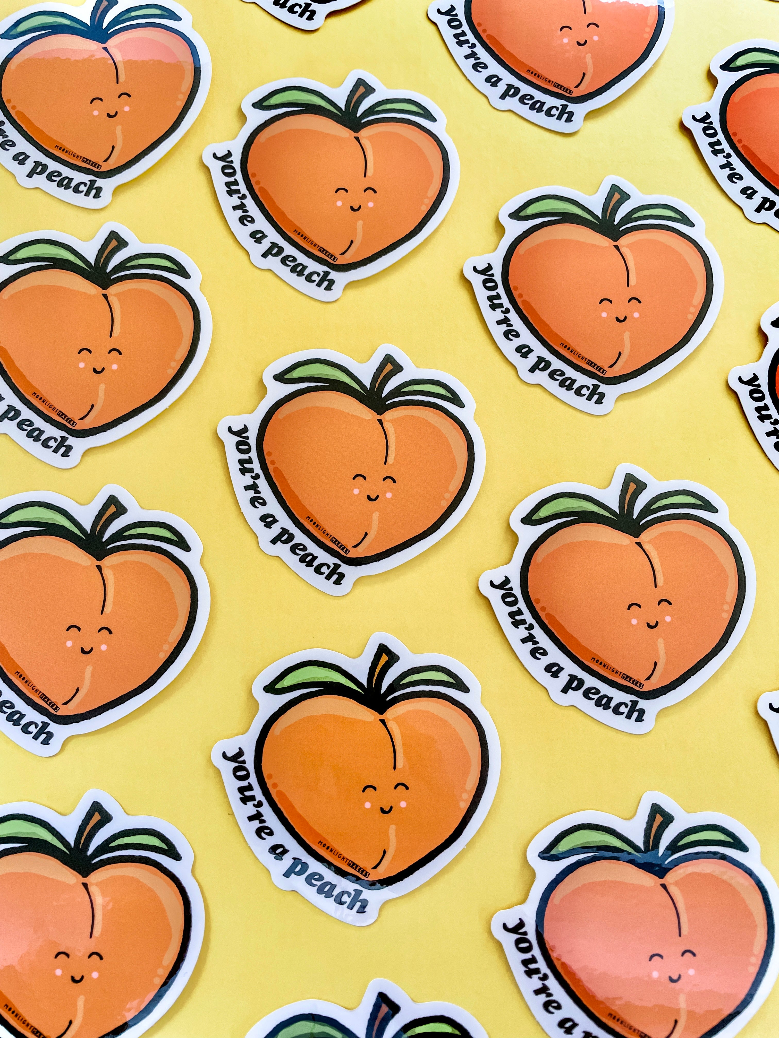 Peach Emoji PNG Graphic — drypdesigns