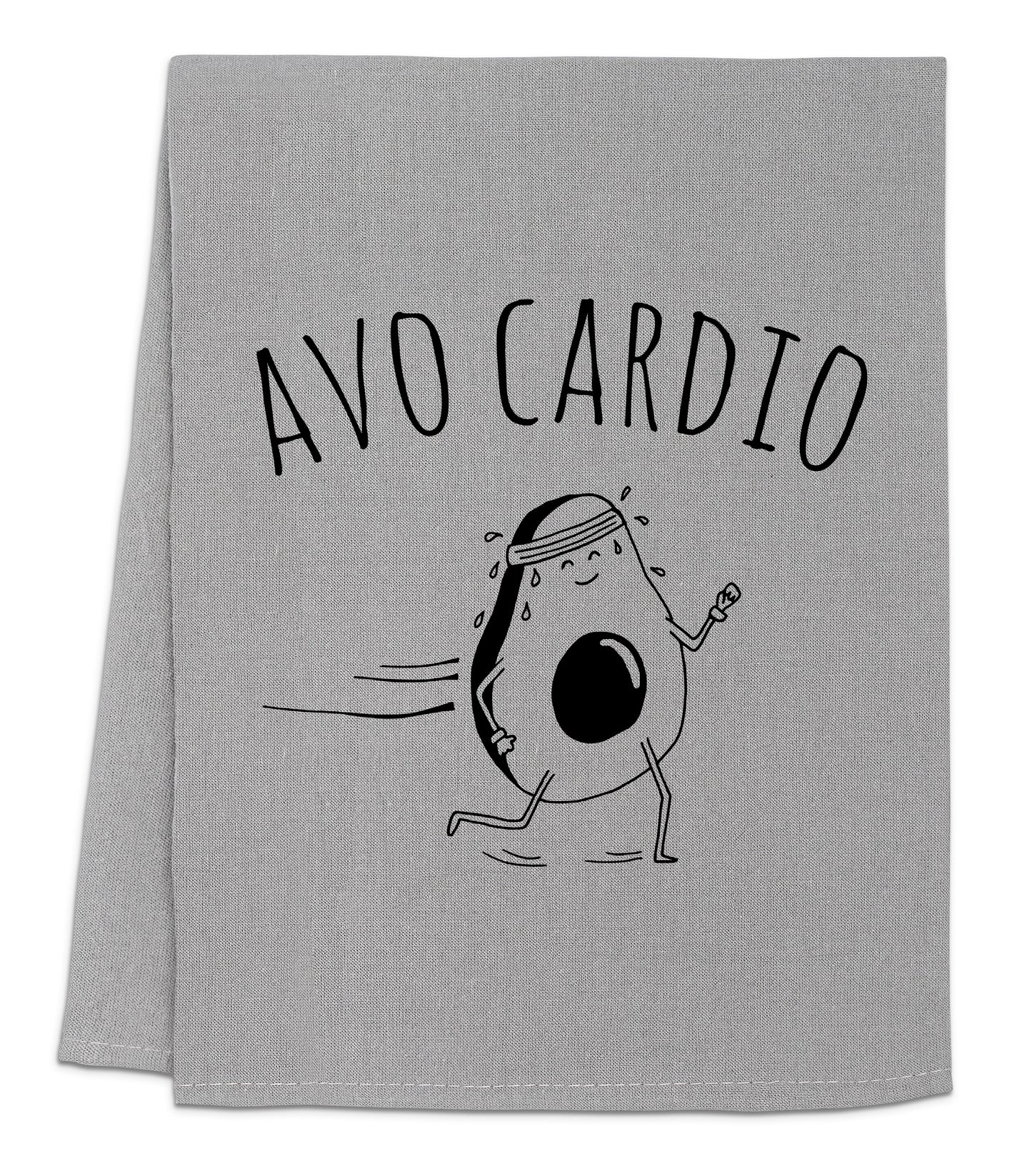 a towel with an image of a cartoon character running
